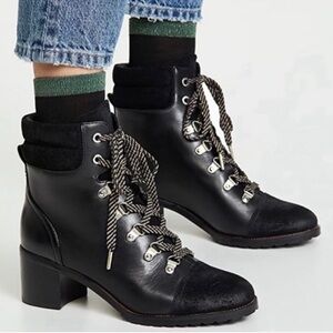 Sam Edelman Manchester Black Leather Boots